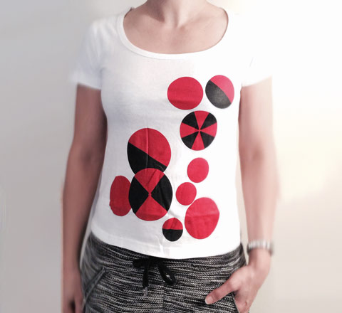 Circles Design - Polynomiography T-Shirt - Women's